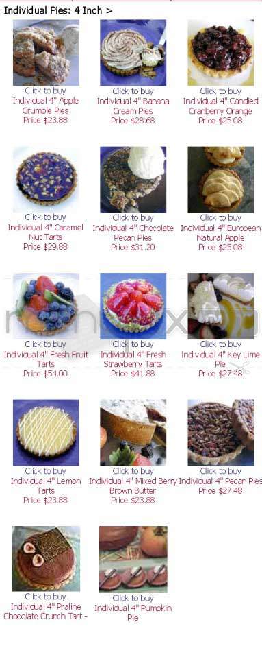 Hannah Max Baking - Los Angeles, CA menu_pic