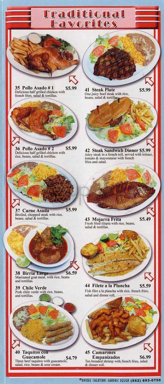 Happy Tom's - Los Angeles, CA menu_pic