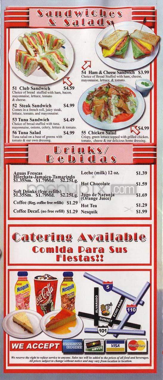 Happy Tom's - Los Angeles, CA menu_pic