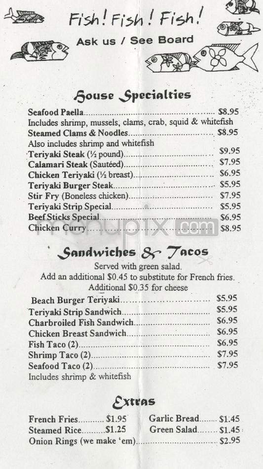 Hermosa Fishmarket Cafe - Hermosa Beach, CA menu_pic