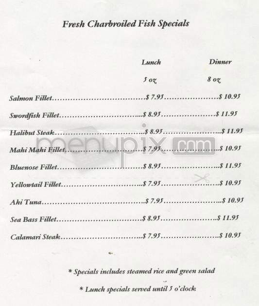 Hermosa Fishmarket Cafe - Hermosa Beach, CA menu_pic
