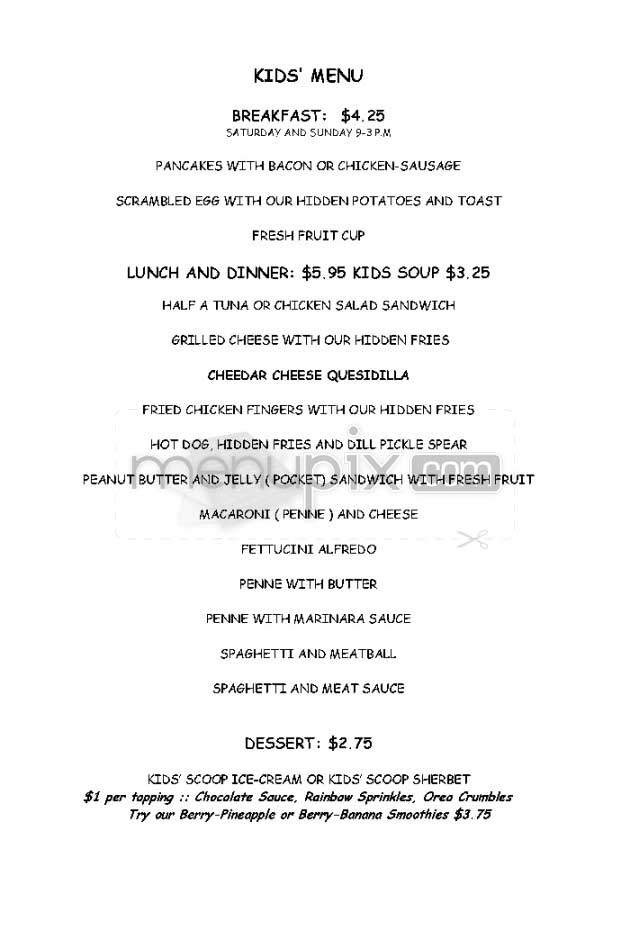 Hidden Cafe - Pacific Palisades, CA menu_pic
