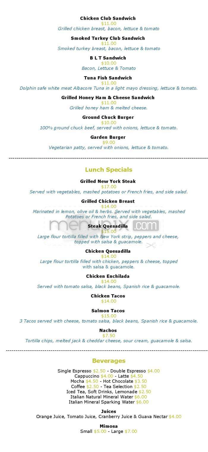 Hideaway Cafe - Honolulu, HI menu_pic