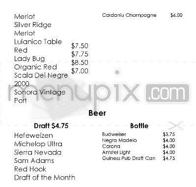Highland Grounds - Los Angeles, CA menu_pic