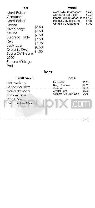 Highland Grounds - Los Angeles, CA menu_pic