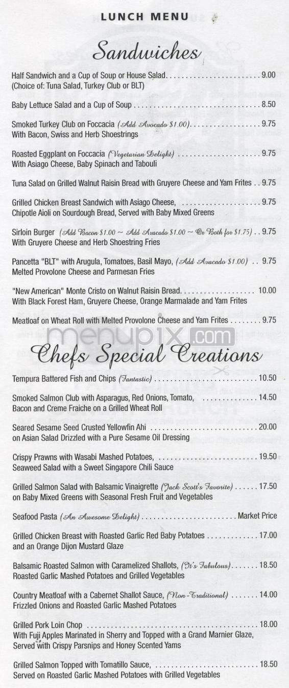 Holly Street Bar & Grill - Pasadena, CA menu_pic