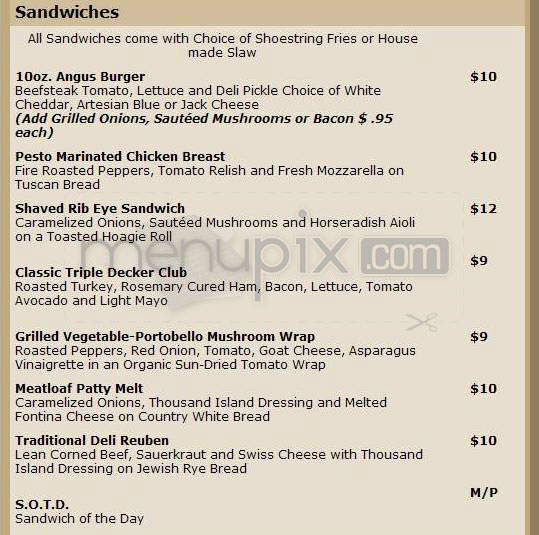 Hollywood & Vine - Hollywood, CA menu_pic