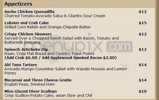 Hollywood & Vine - Hollywood, CA menu_pic