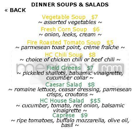 Hollywood Canteen - Los Angeles, CA menu_pic
