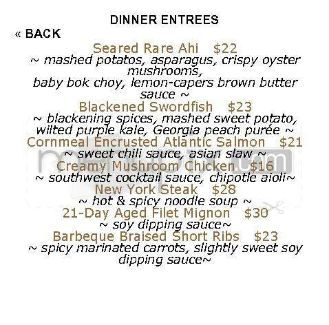Hollywood Canteen - Los Angeles, CA menu_pic