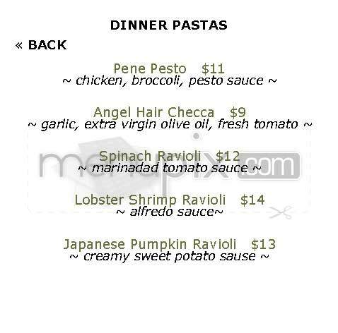 Hollywood Canteen - Los Angeles, CA menu_pic