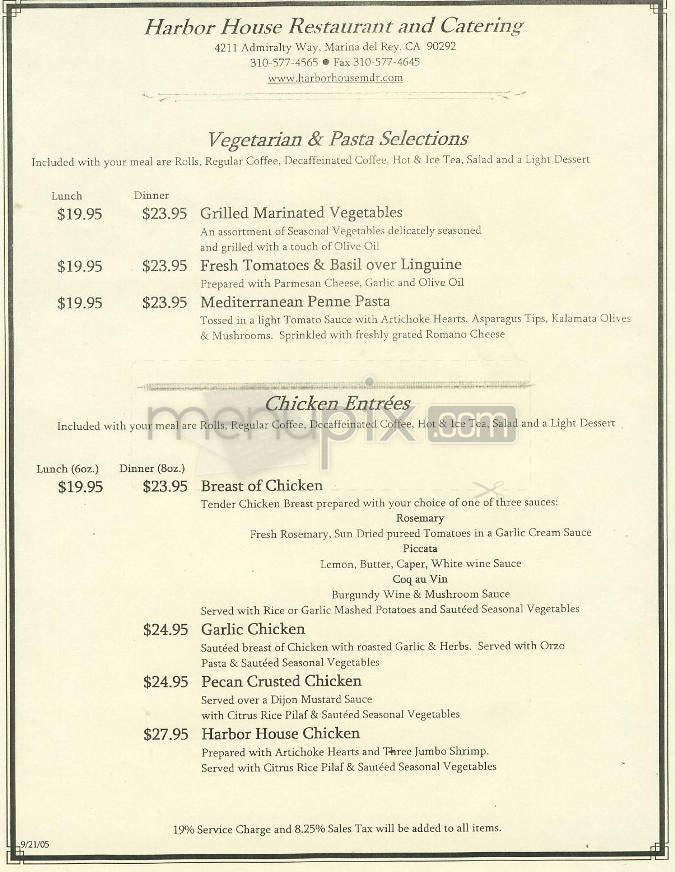 Harbor House - Boca Raton, FL menu_pic