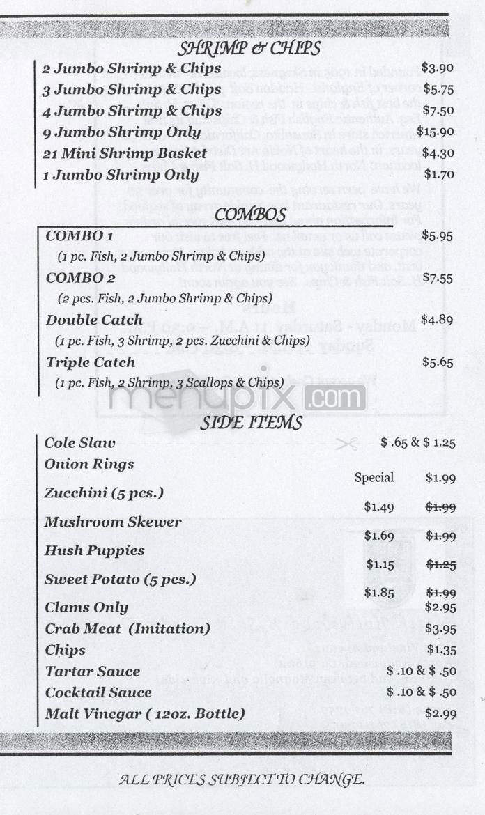 H. Salt Esquire Fish & Chips - Los Angeles, CA menu_pic