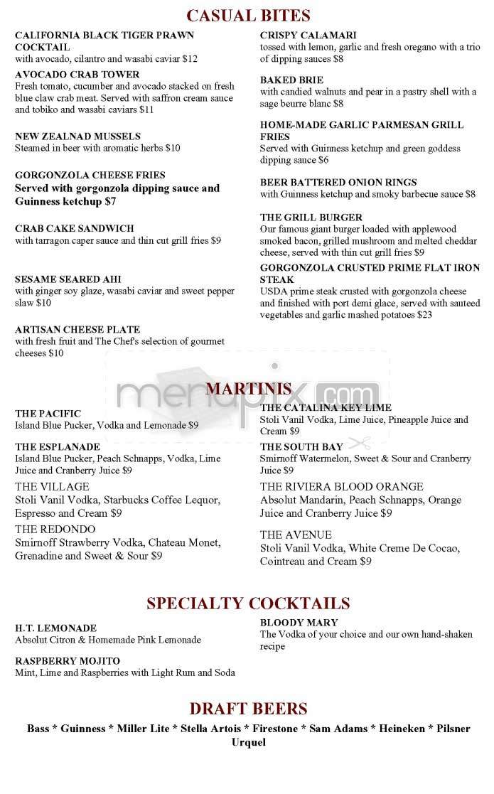 HT Grill - Redondo Beach, CA menu_pic