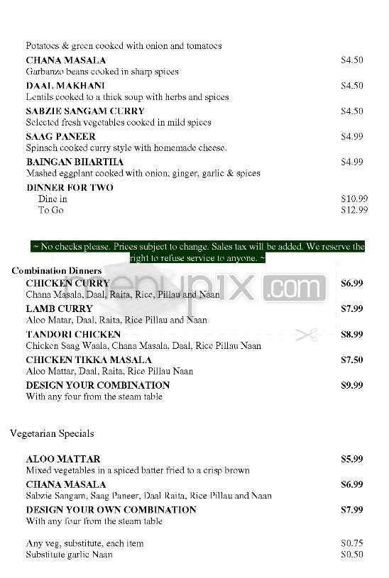Hurry Curry - Los Angeles, CA menu_pic