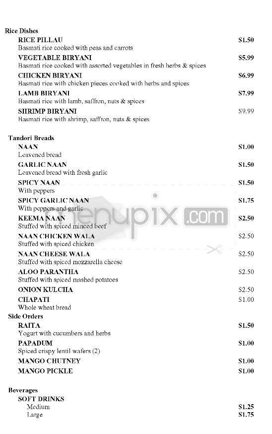 Hurry Curry - Los Angeles, CA menu_pic