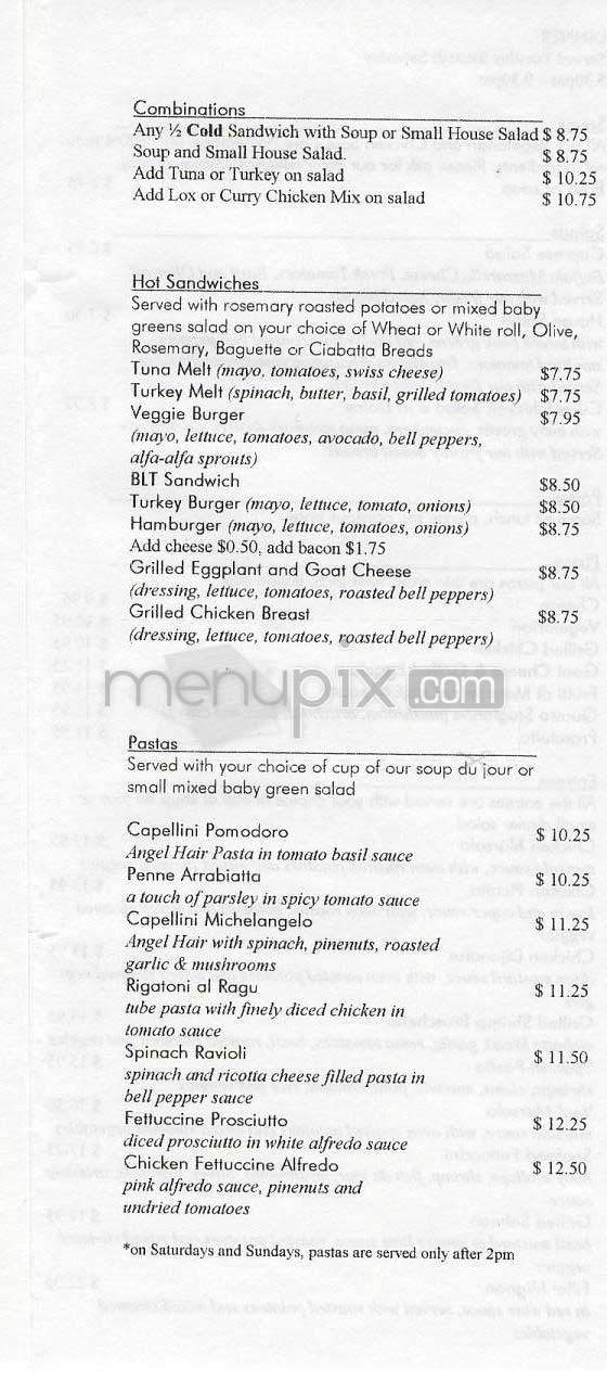 Il Dolce Cafe - Santa Monica, CA menu_pic