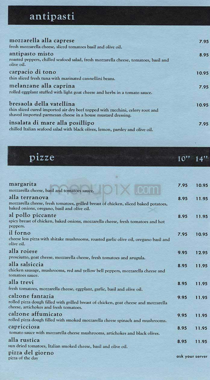 Il Forno - Santa Monica, CA menu_pic