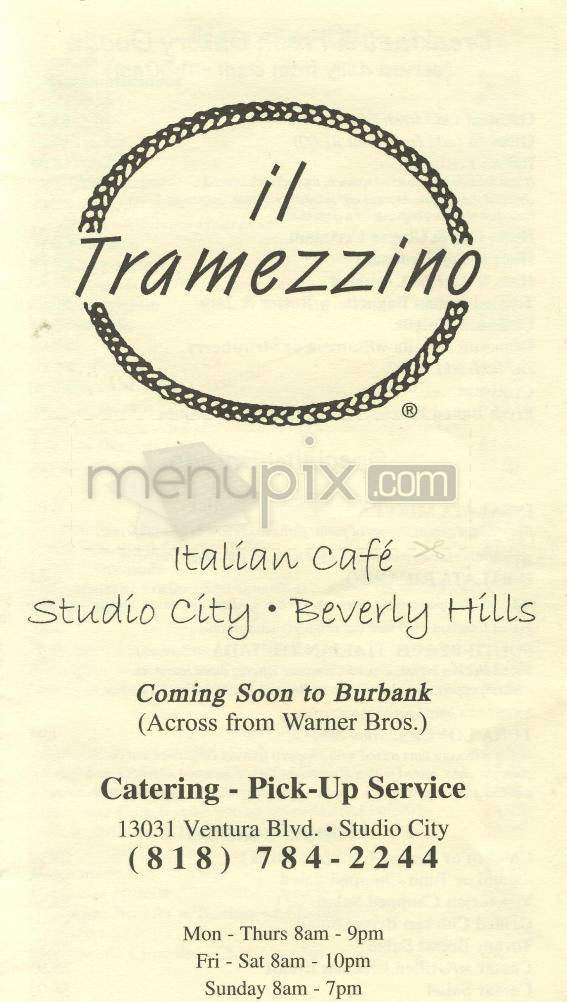 Il Tramezzino - Beverly Hills, CA menu_pic