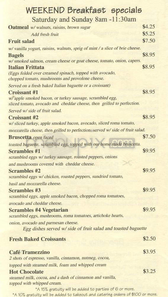 Il Tramezzino - Beverly Hills, CA menu_pic