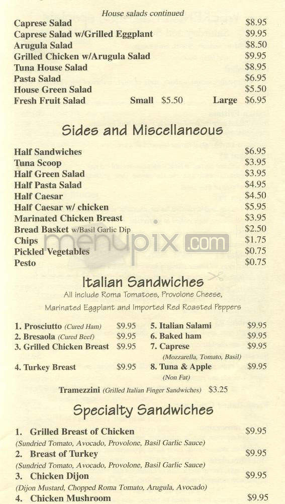 Il Tramezzino - Beverly Hills, CA menu_pic