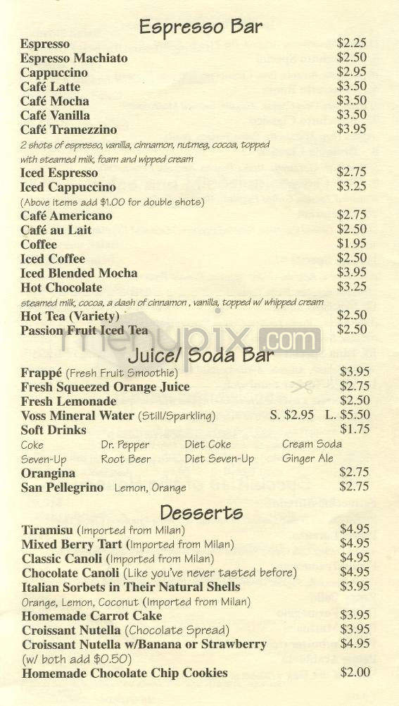 Il Tramezzino - Beverly Hills, CA menu_pic