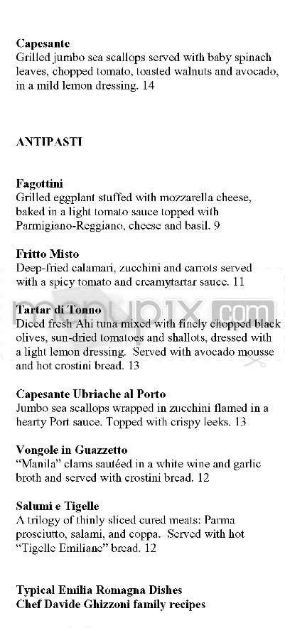 Il Moro - Los Angeles, CA menu_pic