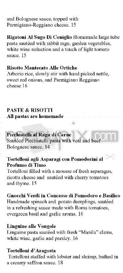 Il Moro - Los Angeles, CA menu_pic