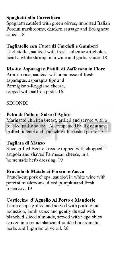 Il Moro - Los Angeles, CA menu_pic