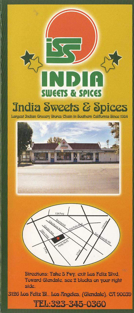 India Sweets & Spices - Los Angeles, CA menu_pic