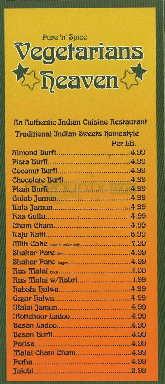 India Sweets & Spices - Los Angeles, CA menu_pic