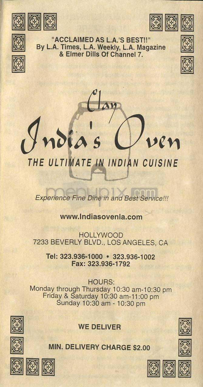 /201517/Indias-Oven-Los-Angeles-CA - Los Angeles, CA