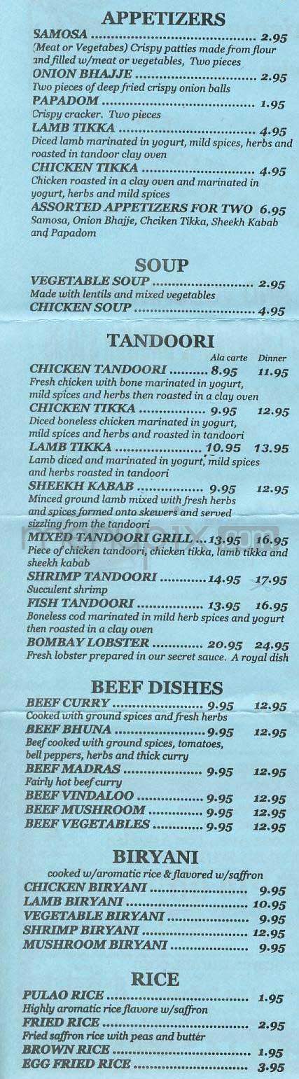 Indira - West Hollywood, CA menu_pic