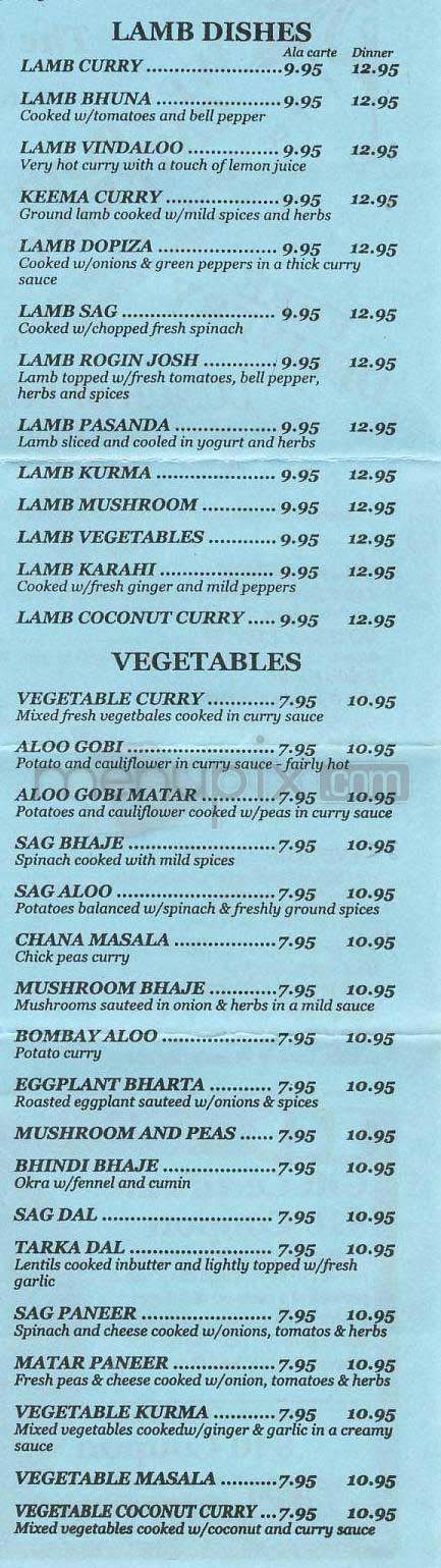 Indira - West Hollywood, CA menu_pic