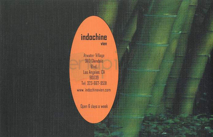 Indochine Vien - Los Angeles, CA menu_pic