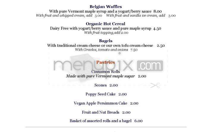 Inn Of The Seventh Ray - Topanga, CA menu_pic