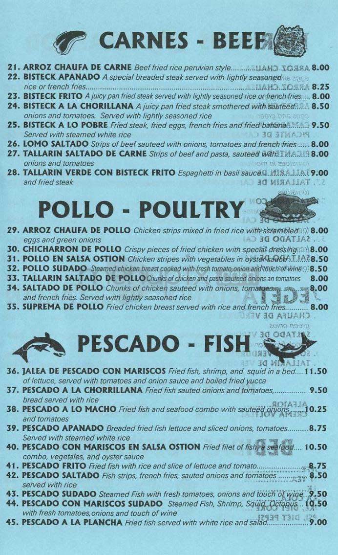 Inti - Los Angeles, CA menu_pic