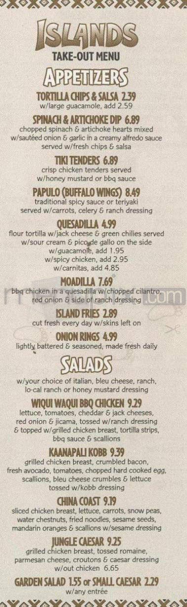 Islands - Los Angeles, CA menu_pic