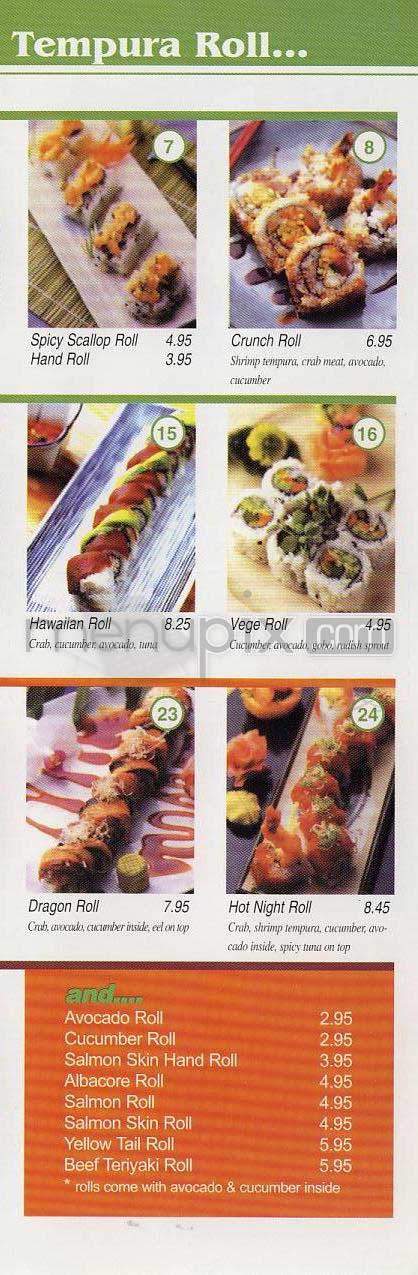 Ismi Sushi - West Hollywood, CA menu_pic