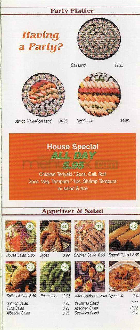 Ismi Sushi - West Hollywood, CA menu_pic