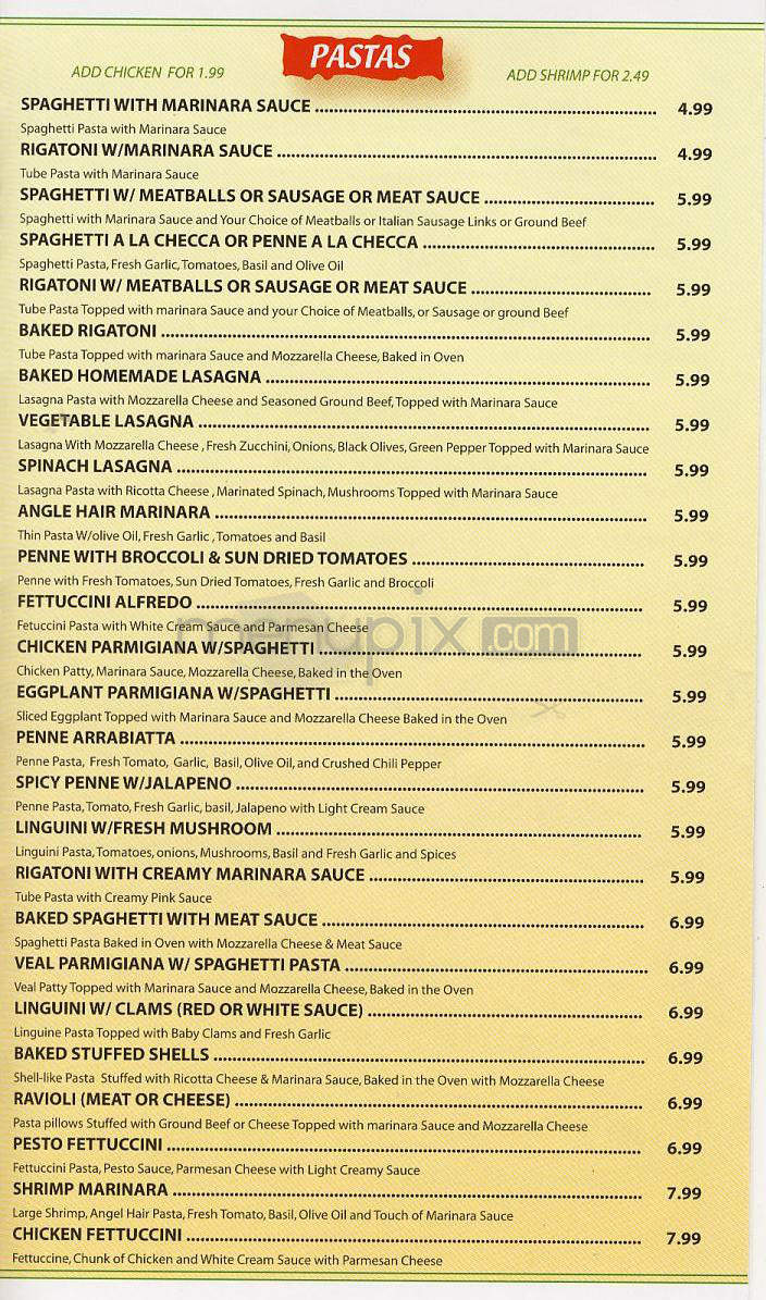 Italian Express - Los Angeles, CA menu_pic
