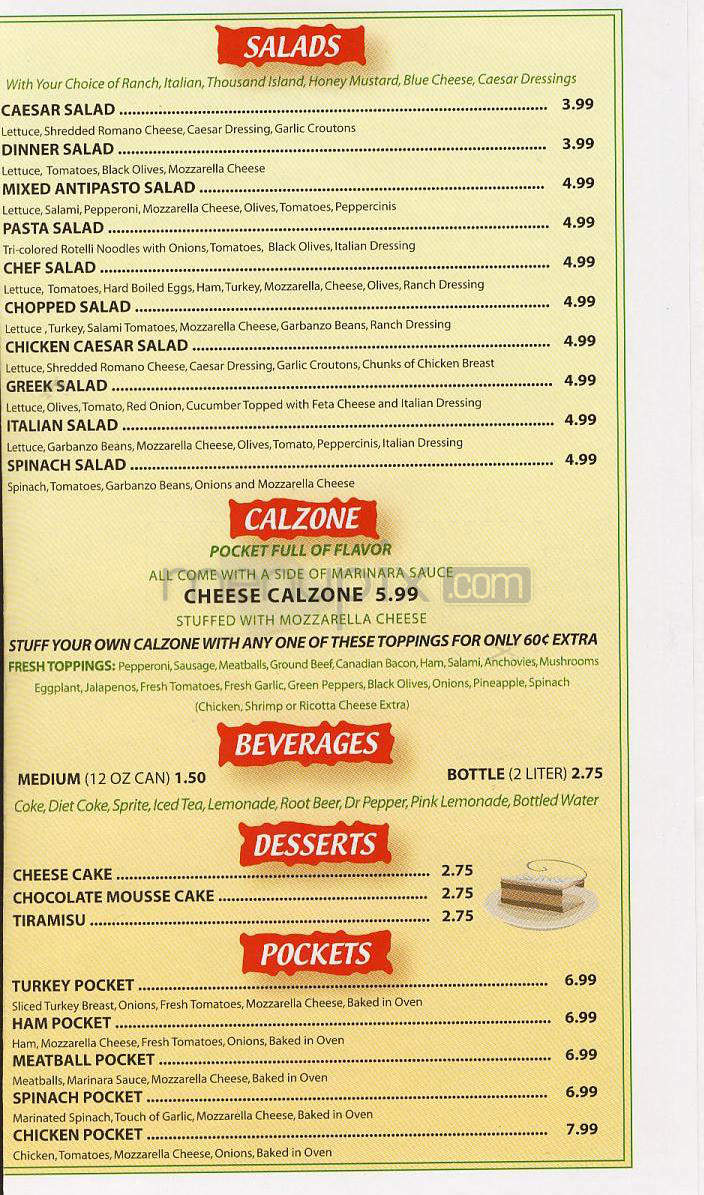 Italian Express - Los Angeles, CA menu_pic