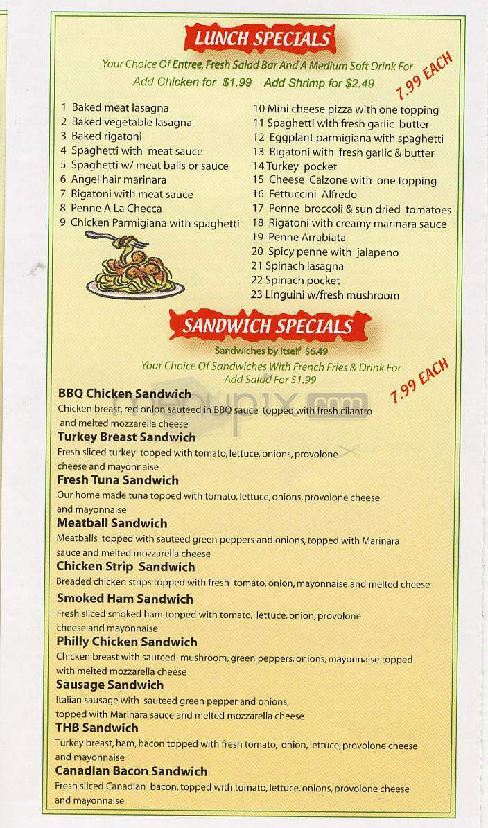 Italian Express - Los Angeles, CA menu_pic
