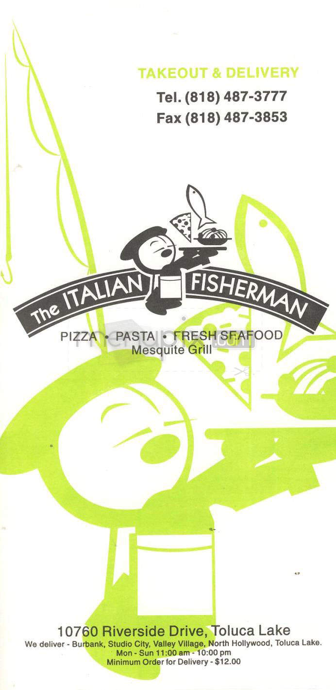 Italian Fisherman - Toluca Lake, CA menu_pic