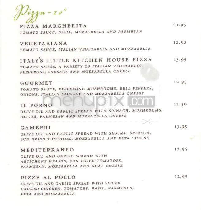 Menu Of Italy S Little Kitchen In Hermosa Beach Ca 90254