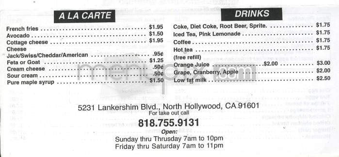 JC Grill - North Hollywood, CA menu_pic