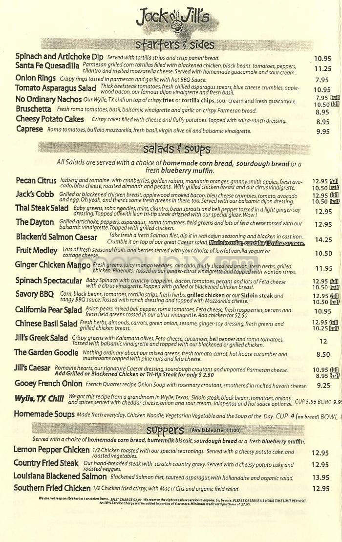 Jack n' Jill's - Beverly Hills, CA menu_pic