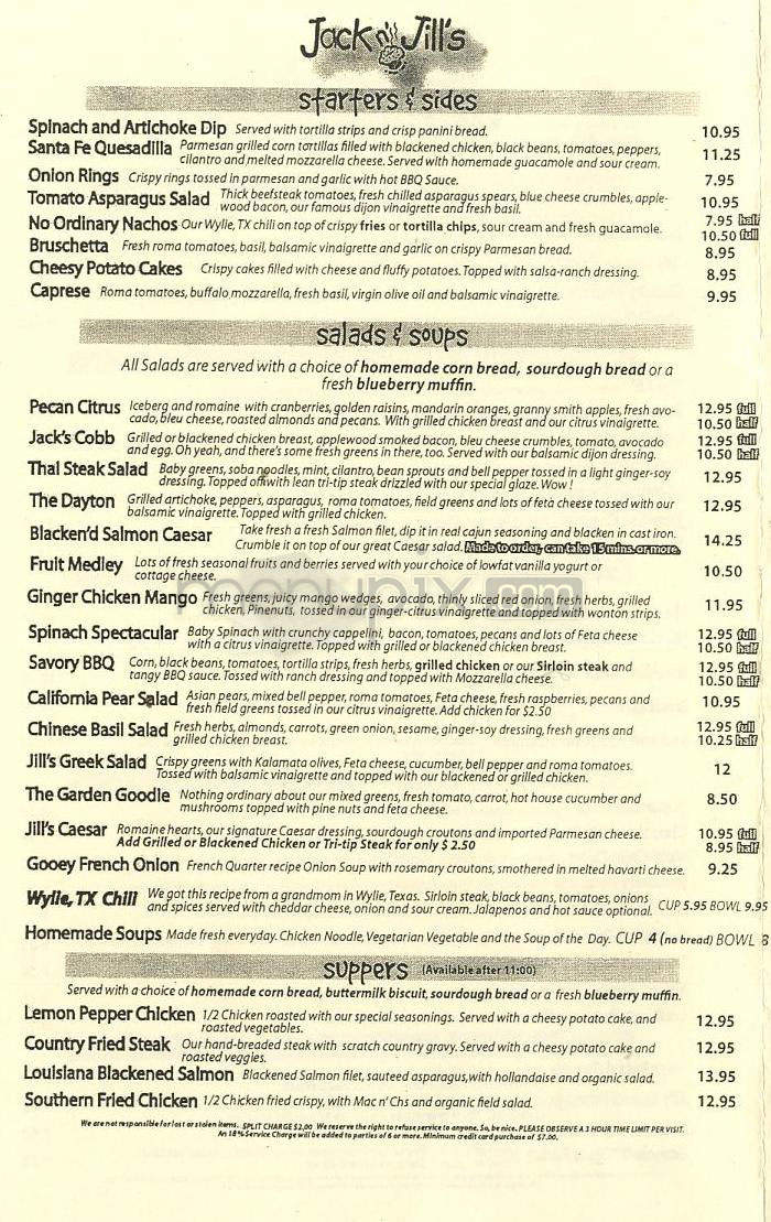 Jack n' Jill's - Beverly Hills, CA menu_pic