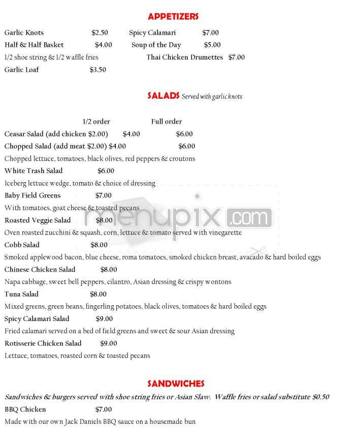 Jaxx On Sunset - West Hollywood, CA menu_pic