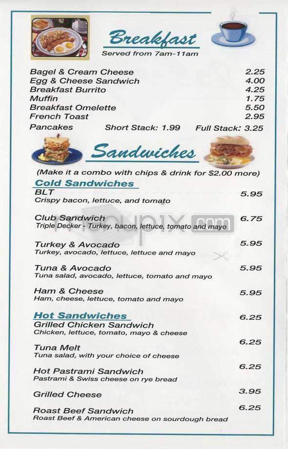 Joe's Deli - Beverly Hills, CA menu_pic
